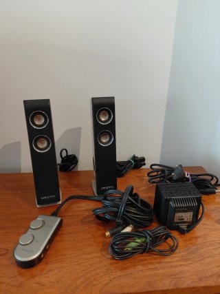 Altavoces Creative Negro/Plata