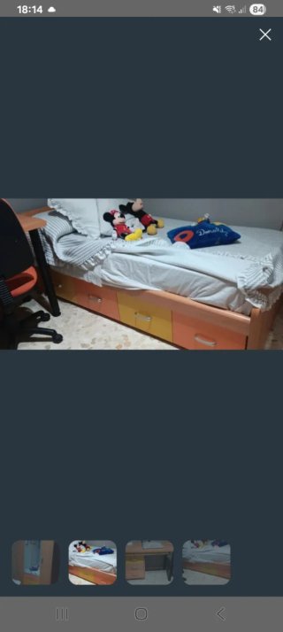 Cama infantil con cajones