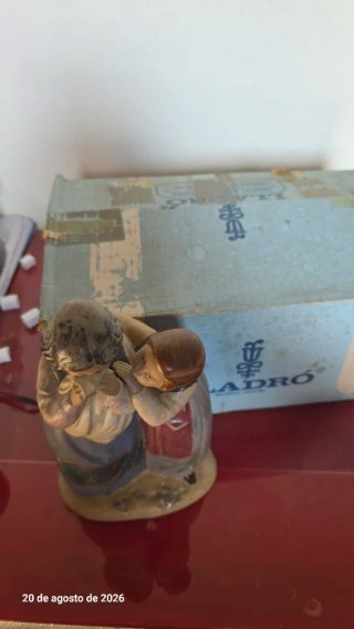 Figura Lladró Llanto y Consuelo Porcelana