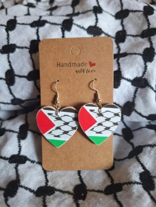Pendientes Corazón Palestina