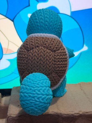 Squirtle 3D Impreso Crochet