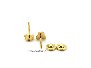 pendientes oro 18k con piedra con nacar