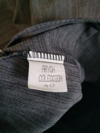 Traje de Vestir Mujer Levita y pantalón gris