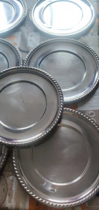Conjunto 12 Bajo platos Alpaca