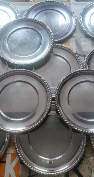 Conjunto 12 Bajo platos Alpaca