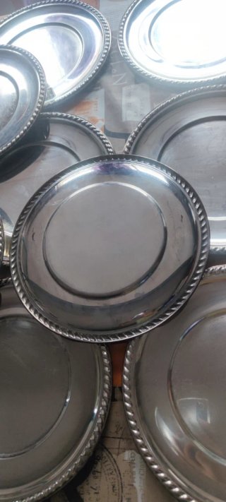 Conjunto 12 Bajo platos Alpaca