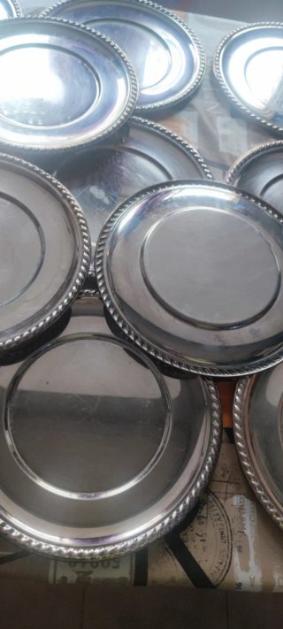 Conjunto 12 Bajo platos Alpaca