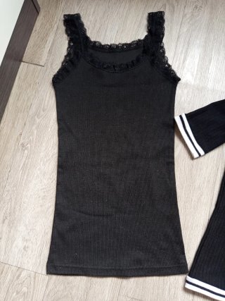 Conjunto 2 Camisetas Juveniles Negras