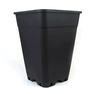 Macetas 7L Plástico Negro Cultivo