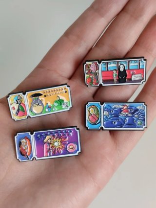 Set de 4 Pines Studio Ghibli
