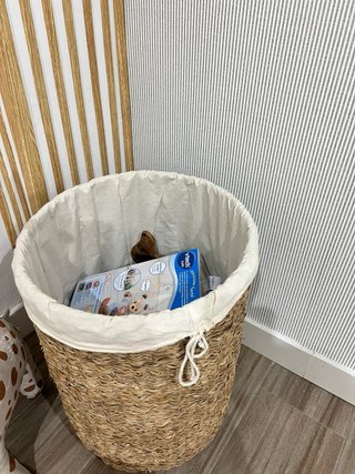 Cesta grande junco trenzado