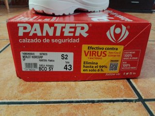 Zapatos de Seguridad Panter Blancos Varios números