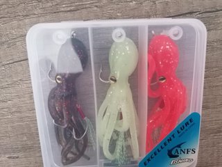 Señuelos de Pulpo para Pesca (3 uds)