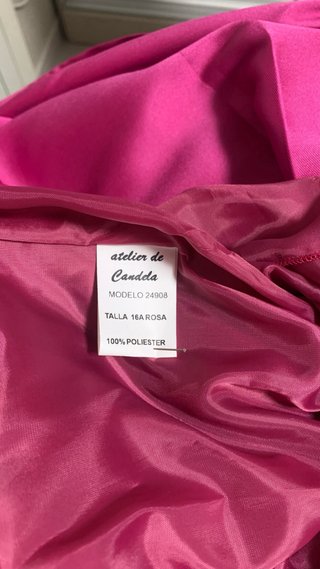 Vestido niña,micado color rosa. Atelier de Candela
