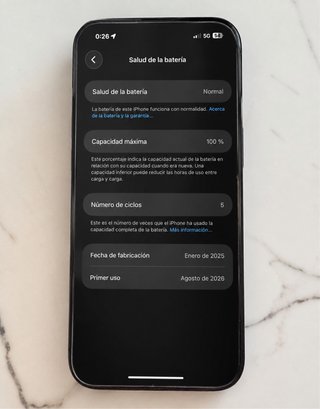 iPhone 15 Pro Max Salud 100%