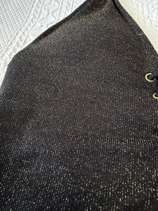 Bañador negro con brillo dorado Talla M