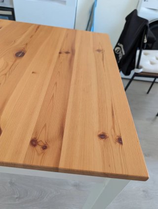 Mesa Comedor Ikea LERHAMN Madera Blanca