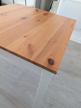 Mesa Comedor Ikea LERHAMN Madera Blanca