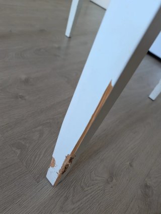 Mesa Comedor Ikea LERHAMN Madera Blanca