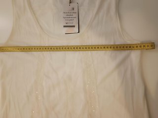 Viccio Barcelona Blusa Smanicata Bianca Taglia Uni