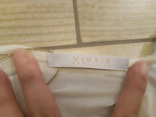 Viccio Barcelona Blusa Smanicata Bianca Taglia Uni