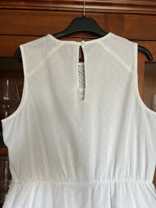 Abito cotone Benetton bianco