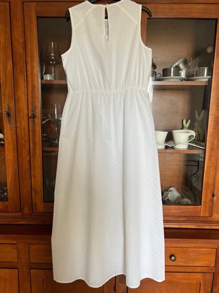 Abito cotone Benetton bianco