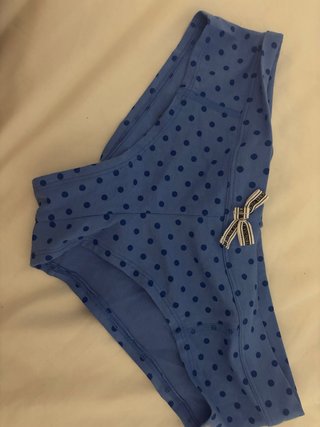 Bragas Victoria's Secret Talla M Lunares Azules