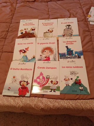 Cuentos infantiles cocinero y tableta sin usar