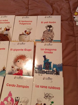 Cuentos infantiles cocinero y tableta sin usar