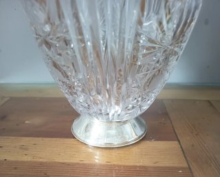 Cesta Cristal Bohemia Base Plata