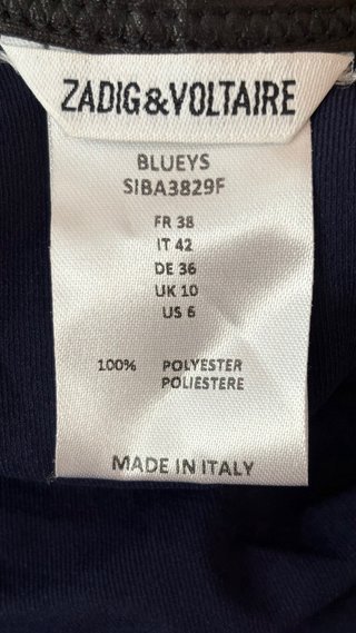Bañador Zadig & Voltaire efecto piel negro