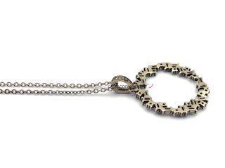 gargantilla plata 925mm con piedra con circonita 22cm