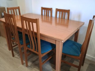 Mesa extensible madera 240cm