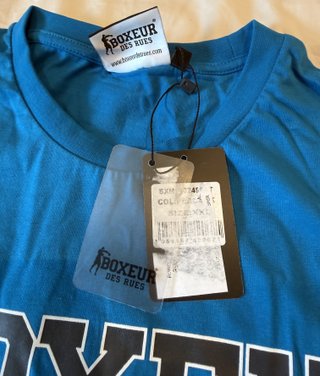 Camiseta Boxeur des Rues XXL Azul Nueva