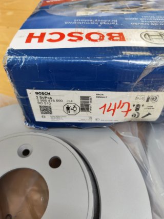 Discos Freno Bosch BD 510 Delanteros Nuevos