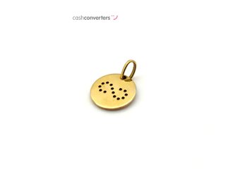 colgante oro 18k con circonita