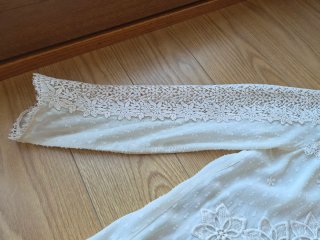 Blusa Zara Woman Encaje Blanco