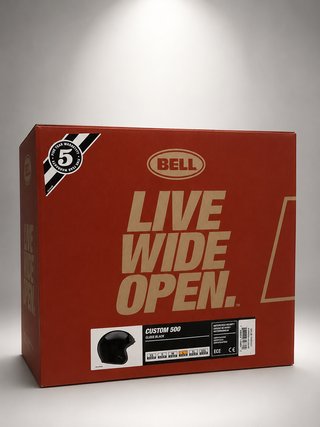 Casco BELL Custom 500 Negro Brillante Nuevo