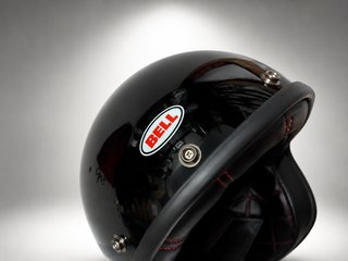 Casco BELL Custom 500 Negro Brillante Nuevo