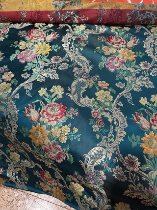 Tela fallera adulta bordada floral