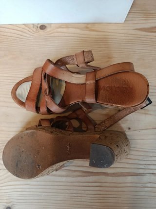 Sandalias de cuero mujer talla 39