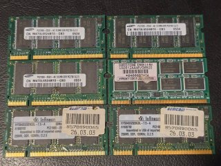 Lotes de Memoria RAM DDR SODIMM Retro