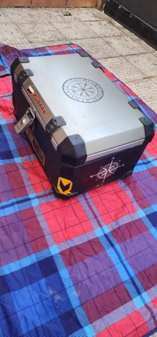 Baúl Moto para 2 Cascos