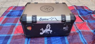 Baúl Moto para 2 Cascos
