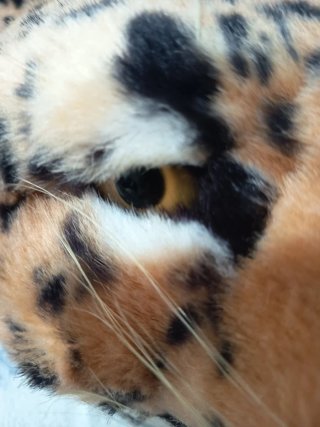 Alfombra de leopardo de peluche
