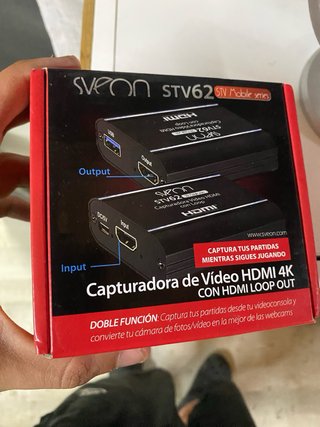 Capturadora Sveon STV62 HDMI 4K con Loop Out