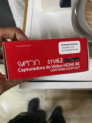Capturadora Sveon STV62 HDMI 4K con Loop Out
