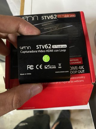 Capturadora Sveon STV62 HDMI 4K con Loop Out