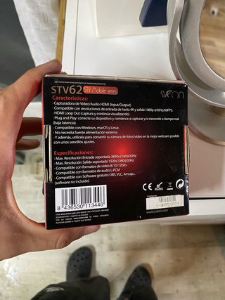 Capturadora Sveon STV62 HDMI 4K con Loop Out